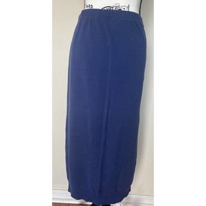 Women’s Vintage Dockers Sweater Skirt Small Made in America Long Blue